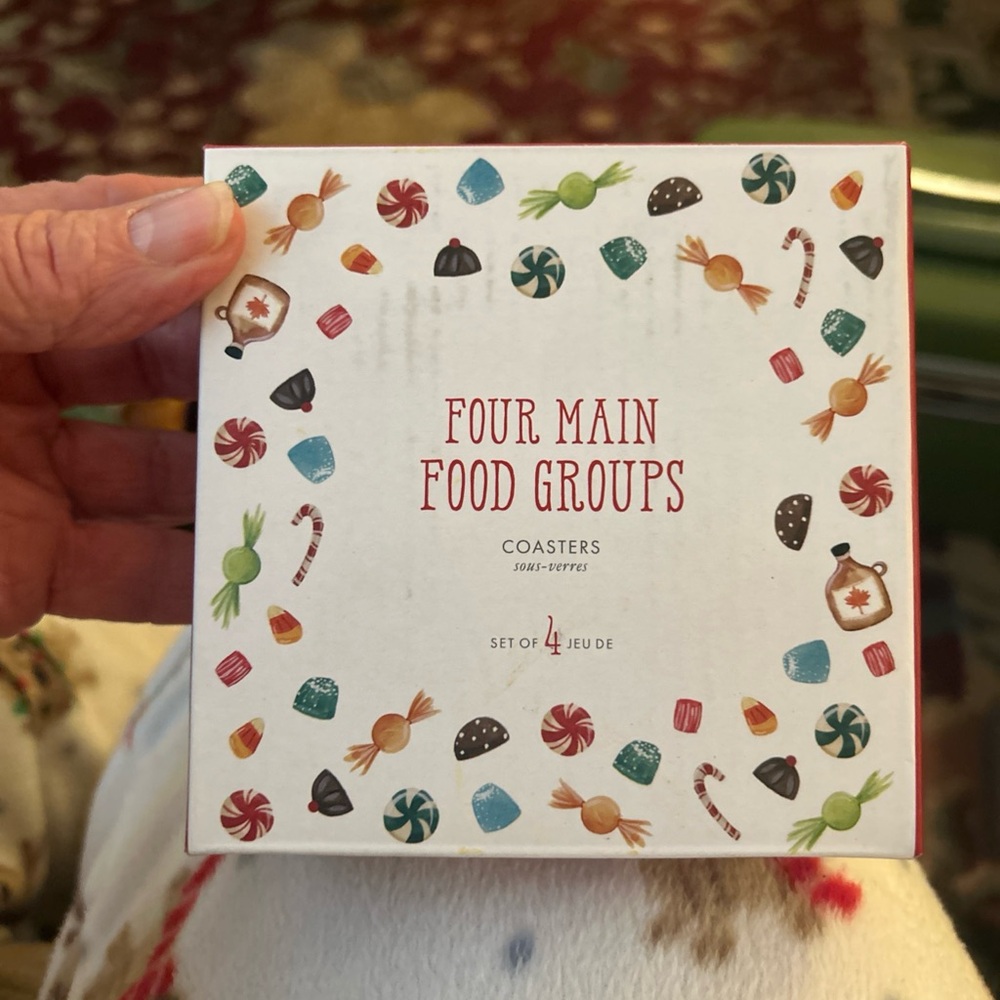 ELF x Pottery Barn Coaster 4 Main Food Groups